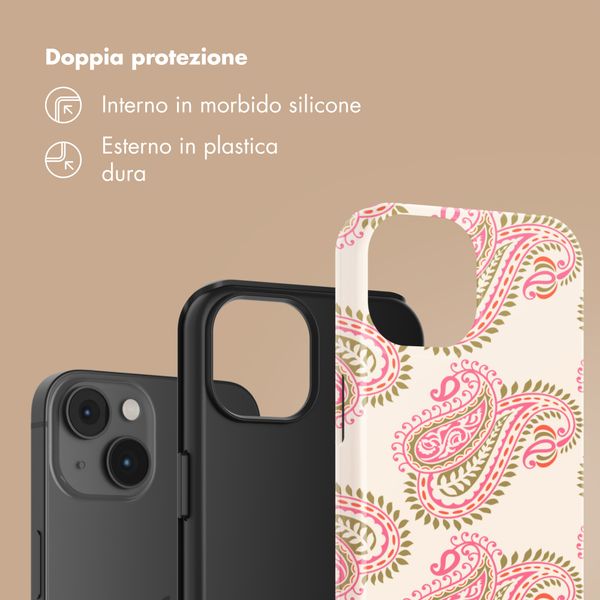 Selencia Cover Posteriore Vivid Apple iPhone 14 - Paisley Blush