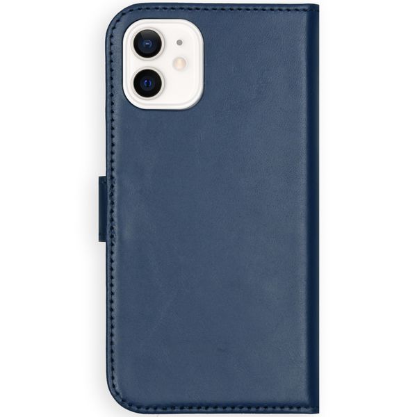 Selencia Cover a libro in vera pelle Apple iPhone 12 Mini - Blu