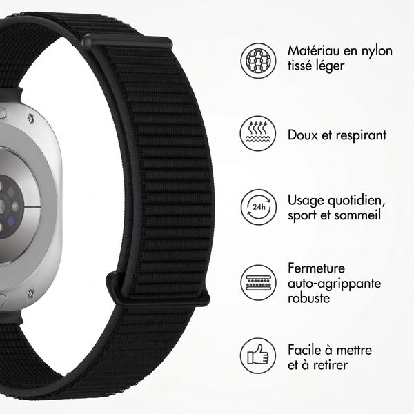 imoshion Nylon bandje Samsung Galaxy Watch Ultra (2024/2025) - Zwart
