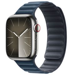 Apple Cinturino Magnetic Link in FineWoven Apple Watch | 38/40/41/42 mm - Taglia M/L - Pacific Blue