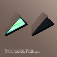 Selencia Cover Riva Samsung Galaxy Tab A11 Plus - Mocha Brown