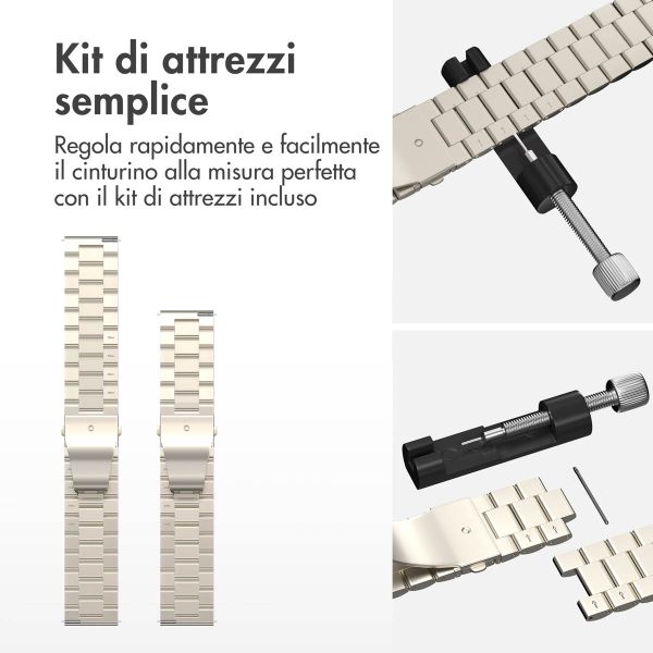 imoshion Cinturino in acciaio  - Attacco universale 20 mm - Starlight