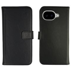 Selencia Cover a libro in vera pelle Google Pixel 10a - Nero