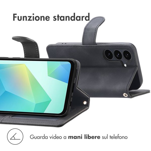 imoshion Cover a libro con Cordino Samsung Galaxy S25 FE - Nero