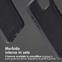 Accezz Cover in Pelle con MagSafe Apple iPhone 12 (Pro) - Onyx Black