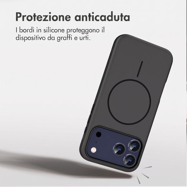 imoshion Cover posteriore Color con Thin MagSafe Ring Apple iPhone 17 Pro - Nero