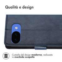 imoshion Cover a libro di Lusso Google Pixel 10a - Blu scuro
