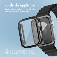 imoshion Cover rigida integrale lucida Apple Watch 4 / 5 / 6 / SE - 44 mm - Nero