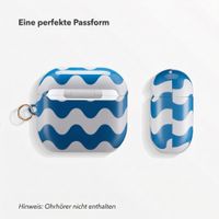 Selencia Cover Vivid  Apple Airpods 4 - Wave Vibes Classic Blue
