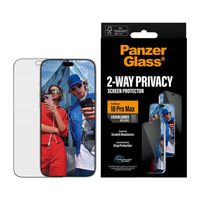 PanzerGlass Vetro temperato privacy antibatterico ultra-wide con applicatore Apple iPhone 18 Pro Max