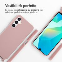 imoshion Cover in Silicone con Cordino Samsung Galaxy A16 - Sand Pink