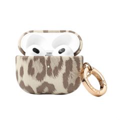 Selencia Cover Sabi stampa pantera  Apple Airpods 3 - Soft Ivory
