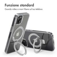 Accezz Cover con anello e supporto con MagSafe Apple iPhone 14 - Trasparente
