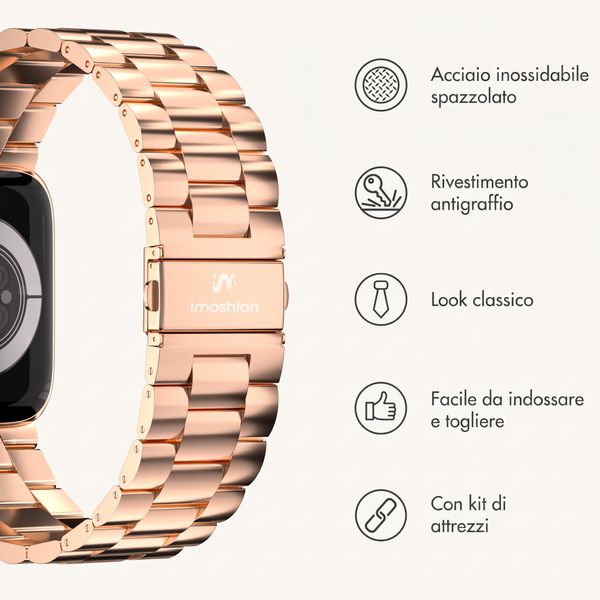 imoshion Cinturino in acciaio Apple Watch | 38/40/41/42 mm - Oro rosa