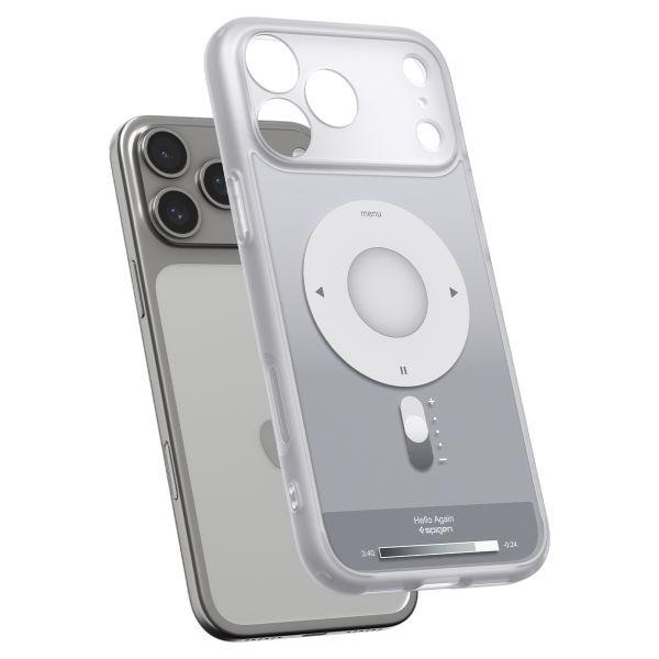 Spigen Cover Posteriore Ultra Ibrida con MagSafe Apple iPhone 18 Pro Max / 17 Pro Max - Classic Silver