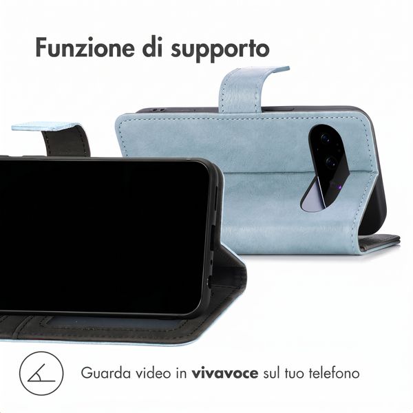 imoshion Cover a libro di Lusso Google Pixel 11 - Azzurro