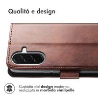 imoshion Cover a libro di Lusso Samsung Galaxy A36 - Marrone scuro