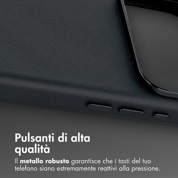 Accezz Cover in Pelle con MagSafe Apple iPhone 18 Pro / 17 Pro - Onyx Black