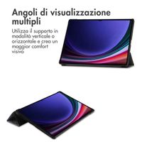 imoshion Cover Trifold Design Samsung Galaxy Tab S10 Ultra / Tab S9 Ultra - Black Marble