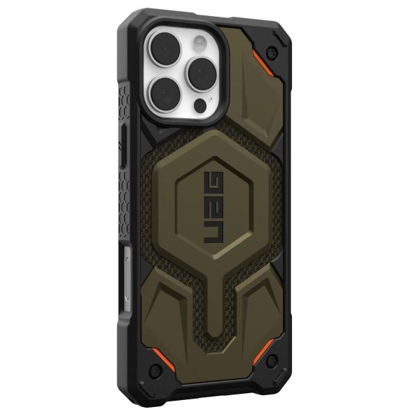 UAG Cover Posteriore Monarch Pro Apple iPhone 16 Pro Max - Kevlar Element Green