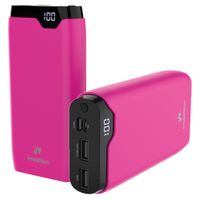 imoshion Powerbank da 20.000 mAh - Caricabatterie rapido da 22,5 W - USB-C / USB-A - Hot Pink