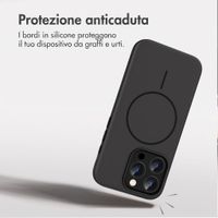 imoshion Cover posteriore Color con Thin MagSafe Ring Apple iPhone 15 Pro - Nero