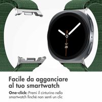 imoshion Cinturino in nylon Alpine Samsung Galaxy Watch 8 (40/44mm) / Classic (46mm) - Verde scuro