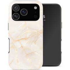 Selencia Cover Posteriore Vivid Apple iPhone 18 Pro Max - Golden Beige Marble