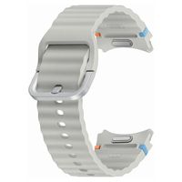 Samsung Cinturino Sport originale Samsung Galaxy Watch 4 / 5 / 6 / 7 / FE (20 mm) - Taglia M/L - Argento