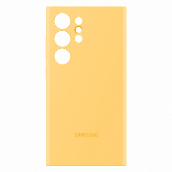 Samsung Cover originale in silicone Samsung Galaxy S24 Ultra - Yellow