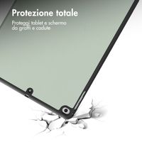 imoshion Cover a libro Trifold Apple iPad 6 (2018) 9.7 pollici / iPad 5 (2017) 9.7 pollici / Air 2 (2014)/Air 1 (2013) - Verde chiaro