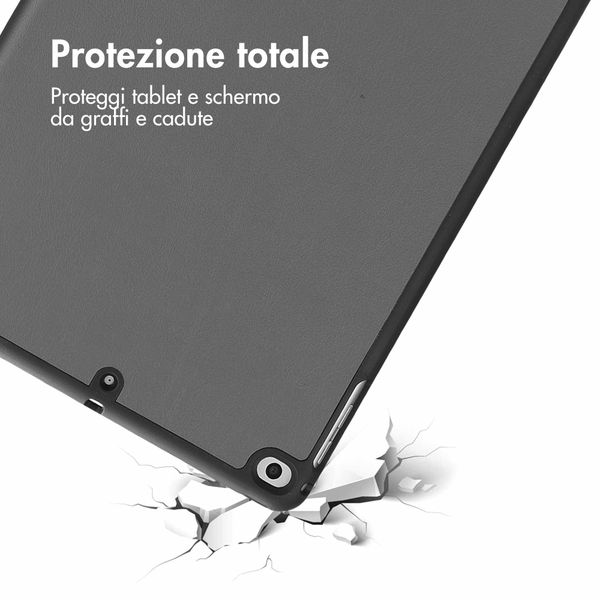 imoshion Cover a libro Trifold Apple iPad 6 (2018) 9.7 pollici / iPad 5 (2017) 9.7 pollici / Air 2 (2014)/Air 1 (2013) - Grigio