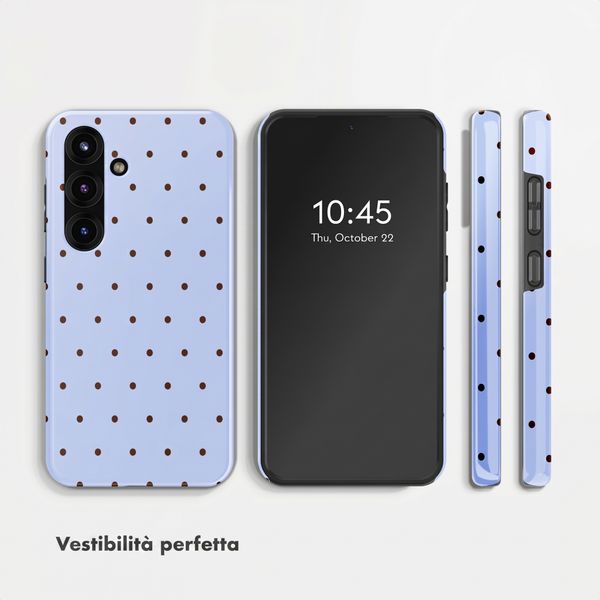 Selencia Cover posteriore Vivid con MagSafe Samsung Galaxy S25 - Happy Dots Digital Sky