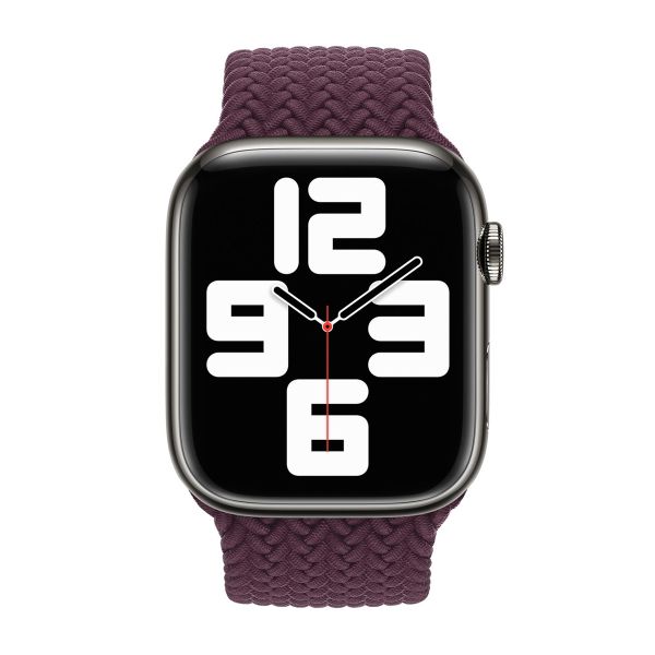 Apple Cinturino Solo intrecciato Apple Watch | 38/40/41/42 mm - Taglia 3 - Dark Cherry
