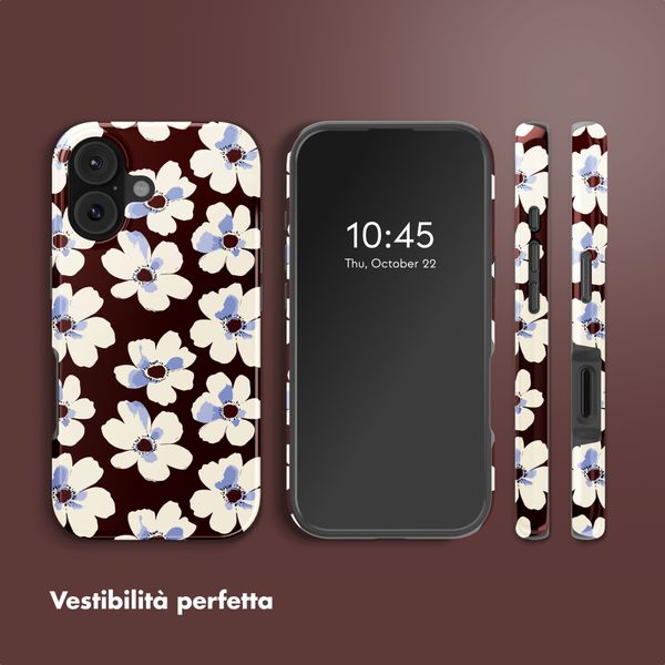 Selencia Cover posteriore Vivid con MagSafe Apple iPhone 17 - Choco Flower Pop