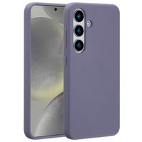 Accezz Cover in silicone liquido con MagSafe Samsung Galaxy S25 - Lavender Gray
