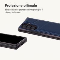 imoshion Cover posteriore MagSafe in pelle sintetica con portacarte Samsung Galaxy Z Fold 8 Ultra - Blu scuro