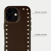 Selencia Cover posteriore Studs con MagSafe Apple iPhone 16 - Cacao Crush