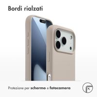 Accezz Cover in silicone liquido con MagSafe Apple iPhone 17 Pro - Stone