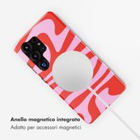 Selencia Cover posteriore Vivid con MagSafe Samsung Galaxy S25 Ultra - Dream Swirl Pink