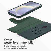 Accezz Cover in pelle 2 in 1 con MagSafe Samsung Galaxy S25 Plus - Cedar Green