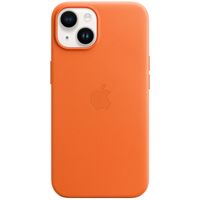 Apple Cover Posteriore in Pelle con MagSafe Apple iPhone 14 - Orange