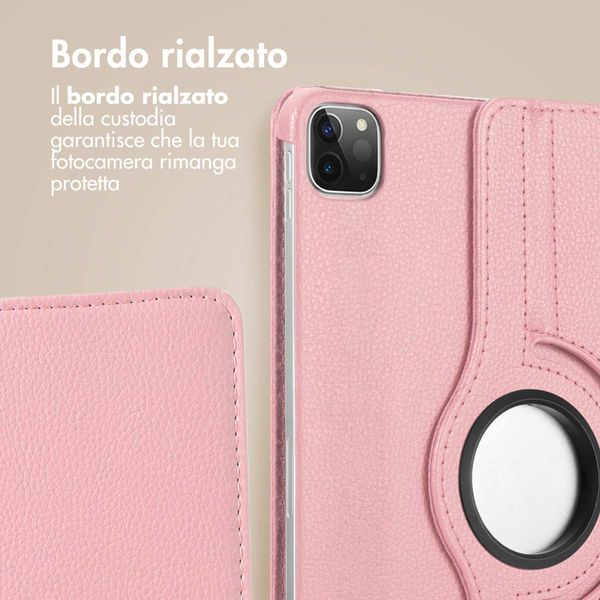 imoshion Cover Girevole a 360° Apple iPad Air 11 pollici (2026) M4 / (2025) M3 / (2024) M2 / Air 5 (2022) / Air 4 (2020) / Pro 11 (2018/2020) - Rosa