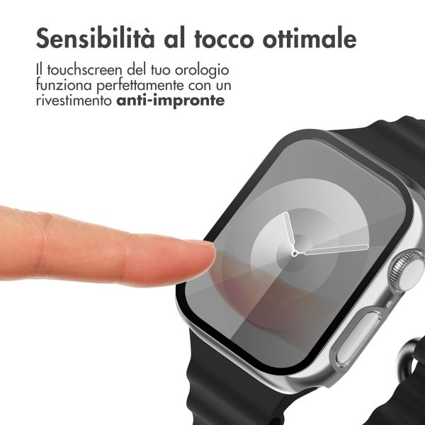 imoshion Cover rigida integrale lucida Apple Watch 7 / 8 / 9 - 45 mm - Argento
