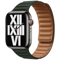 Apple Cinturino Leather Link Apple Watch | 38/40/41/42 mm - Taglia M/L - Sequoia Green