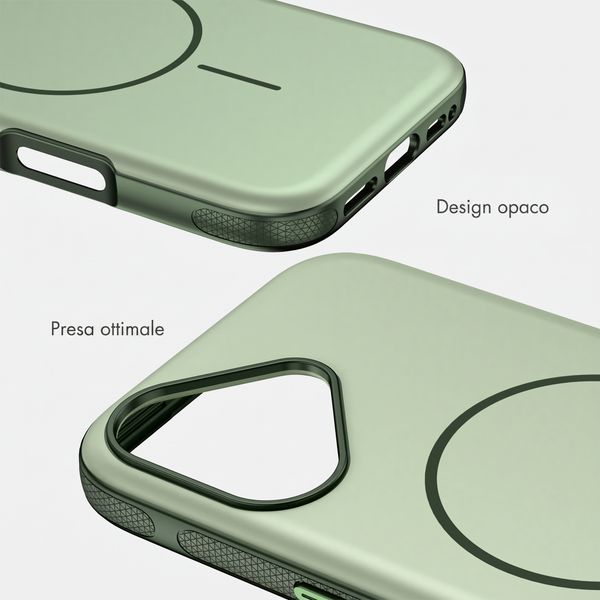 imoshion Cover posteriore Color con Thin MagSafe Ring Apple iPhone 17 - Verde scuro