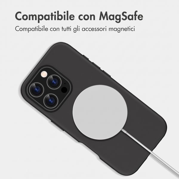 imoshion Cover posteriore Color con Thin MagSafe Ring Apple iPhone 16 Pro - Nero