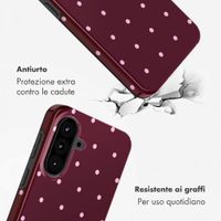 Selencia Cover Posteriore Vivid Samsung Galaxy A57 (5G) - Happy Dots Burgundy