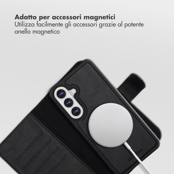 Selencia Libreria rimovibile Olyn con MagSafe Samsung Galaxy S26 Plus - Nero
