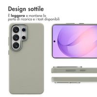 Accezz Cover in Pelle con MagSafe Samsung Galaxy S26 Ultra - Light Grey